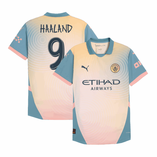 Manchester City HAALAND #9 Fourth Away Soccer Jersey Authentic 2024/25