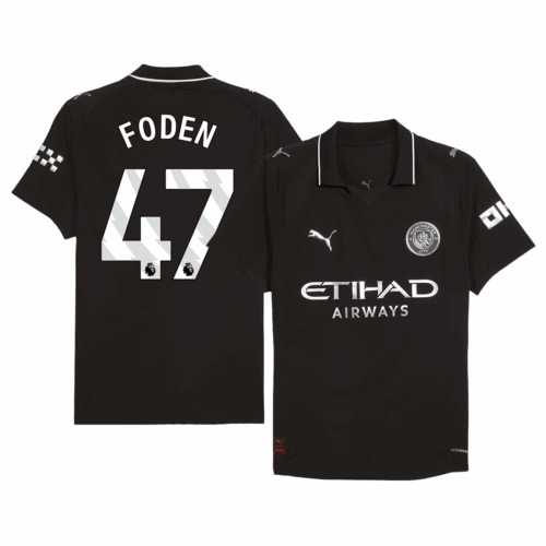 Manchester City FODEN #47 Away Soccer Jersey Authentic 2025/26