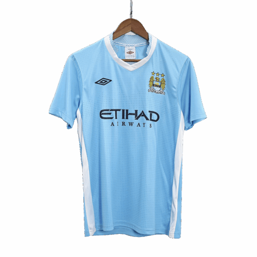 Men's Retro 2011/12 Manchester City Home Soccer Jersey Shirt