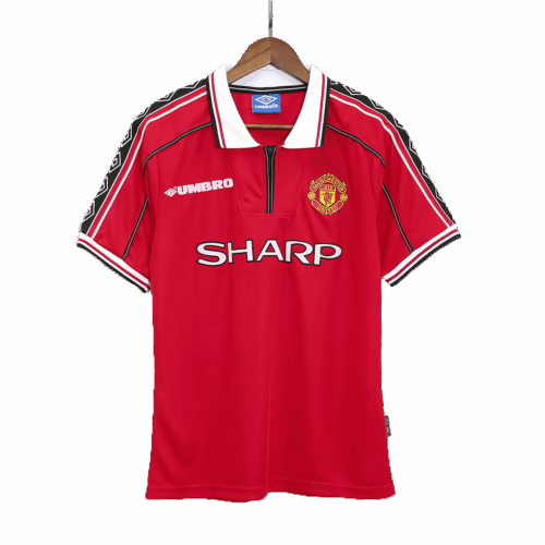 Men's Retro 98/00 Manchester United Home Soccer Jersey Shirt