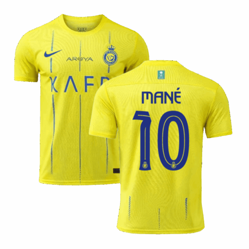 Premium Quality Men's MANÉ #10 Al Nassr Home Soccer Jersey Shirt 2023/24 - Fan Version