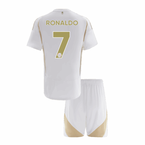 Kids RONALDO #7 Al Nassr Third Away Soccer Jersey Kit (Jersey+Shorts) 2024/25