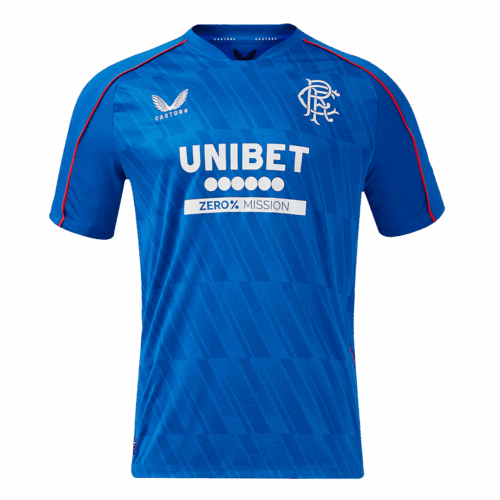 Men's Glasgow Rangers Home Soccer Jersey Shirt 2024/25 - Fan Version
