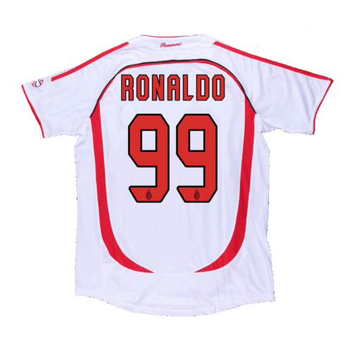 UCL Men's Retro 2006/07 RONALDO #99 AC Milan Away Soccer Jersey Shirt