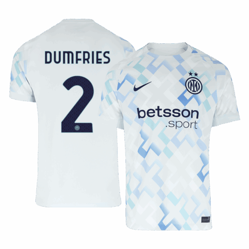 Inter Milan DUMFRIES #2 Away Soccer Jersey Replica 2025/26