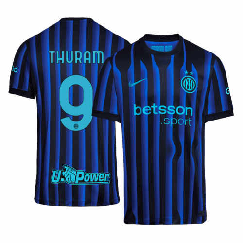 Inter Milan THURAM #9 Home Soccer Jersey Replica 2025/26