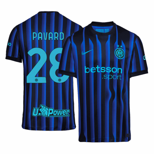 Inter Milan PAVARD #28 Home Soccer Jersey Replica 2025/26