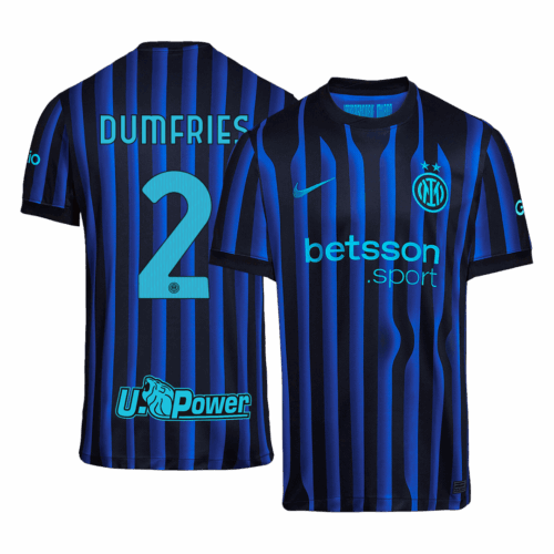 Inter Milan DUMFRIES #2 Home Soccer Jersey Replica 2025/26