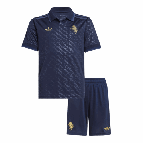 Kids Juventus Third Away Soccer Jersey Kit (Jersey+Shorts) 2024/25