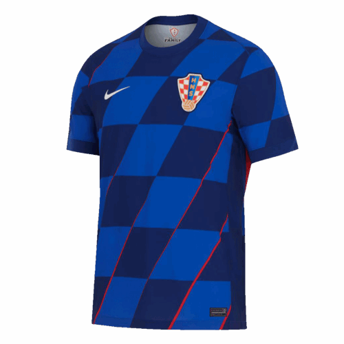 Men's Croatia Away Soccer Jersey Shirt Euro 2024 - Fan Version