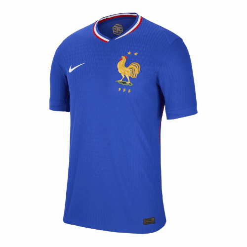 Men's Authentic France Home Soccer Jersey Shirt EURO 2024 - Player Version