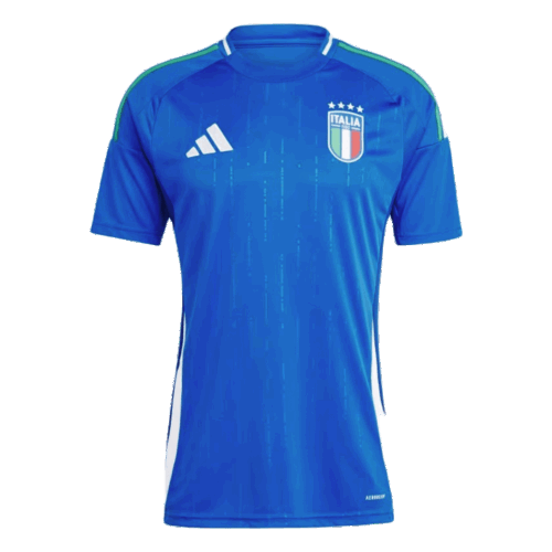 Premium Quality Men's Italy Home Soccer Jersey Shirt Euro 2024 - Fan Version
