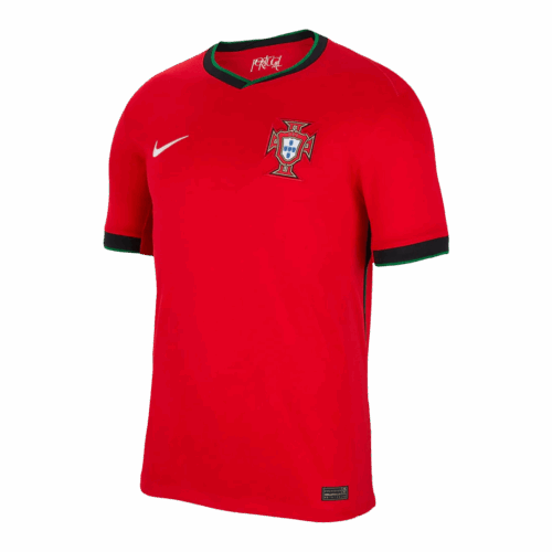 Premium Quality Men's Portugal Home Soccer Jersey Shirt Euro 2024 - Fan Version