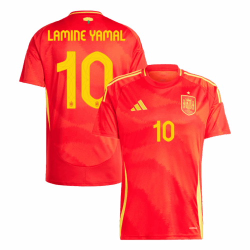 Premium Quality Men's LAMINE YAMAL #10 Spain Home Soccer Jersey Shirt Euro 2024 - Fan Version